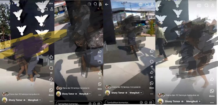 Perkelahian dua siswi di Landmark Langgur Viral di Media Sosial