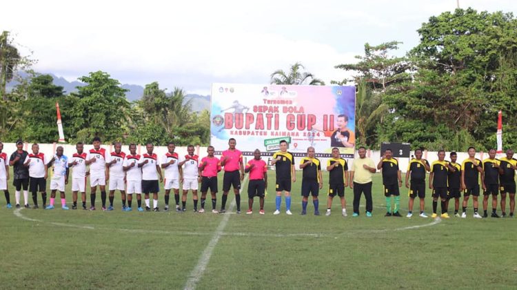Bupati Freddy Thie Resmi Membuka Turnamen Sepak Bola Bupati Cup 2024
