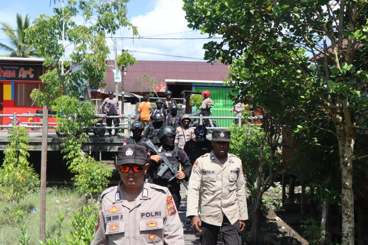 Pasca Pilkada 2024, Polres Asmat Gelar Patroli Cipta Kondisi