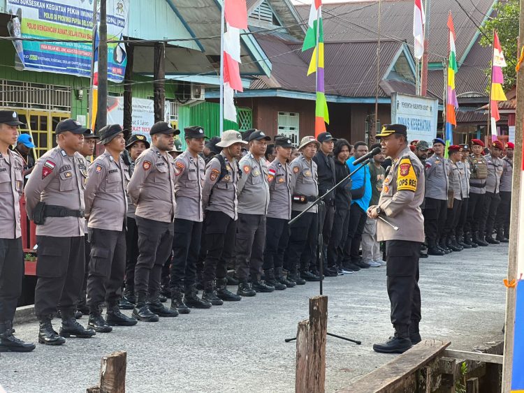 Pastikan Pleno Kabupaten Asmat Aman, Ratusan Personil Gabungan Dikerahkan