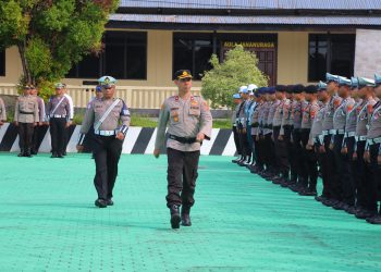 Apel Gelar Pasukan Operasi Keselamatan Salawaku 2025 Polres Tual: Meningkatkan Keselamatan Lalu Lintas