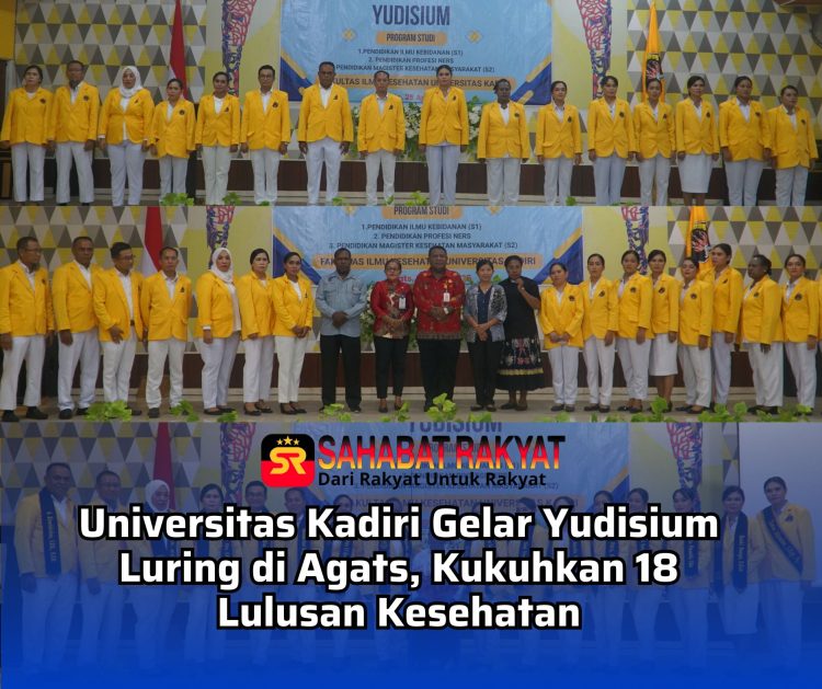 Universitas Kediri Gelar Yudisium Luring di Agats, Kukuhkan 18 Lulusan Kesehatan