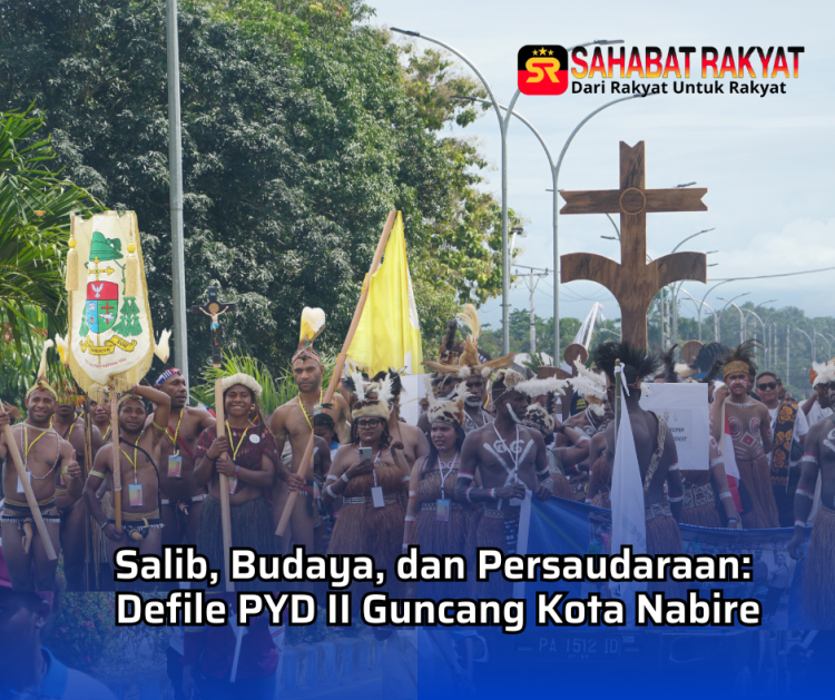 Salib, Budaya, dan Persaudaraan: Defile PYD II Guncang Kota Nabire