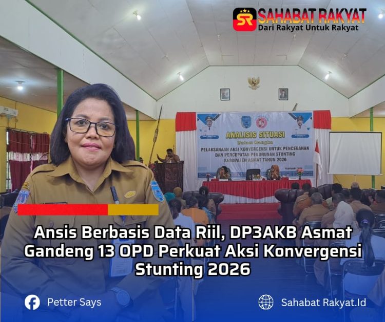 Ansis Berbasis Data Riil, DP3AKB Asmat Gandeng 13 OPD Perkuat Aksi Konvergensi Stunting