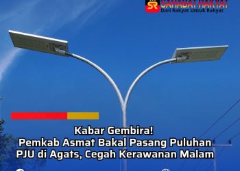 Kabar Gembira! Pemkab Asmat Bakal Pasang Puluhan PJU di Agats, Cegah Kerawanan Malam