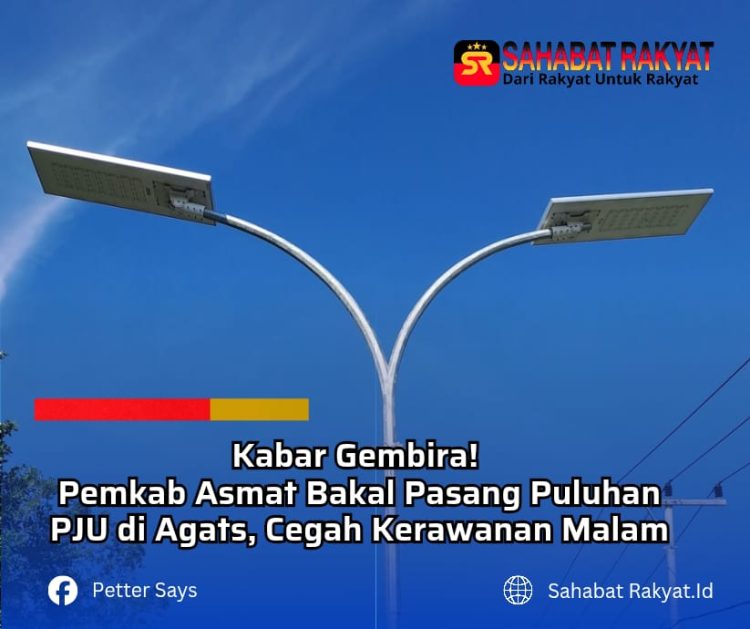 Kabar Gembira! Pemkab Asmat Bakal Pasang Puluhan PJU di Agats, Cegah Kerawanan Malam