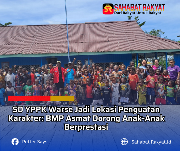 SD YPPK Warse Jadi Lokasi Penguatan Karakter: BMP Asmat Dorong Anak-Anak Berprestasi
