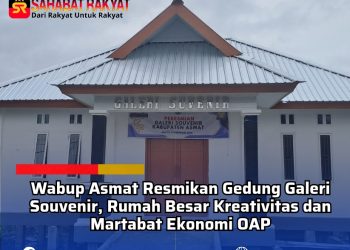 Wabup Asmat Resmikan Gedung Galeri Souvenir, Rumah Besar Kreativitas dan Martabat Ekonomi OAP