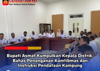 Bupati Asmat Kumpulkan Kepala Distrik, Bahas Penanganan Kamtibmas dan Instruksi Pendataan Kampung
