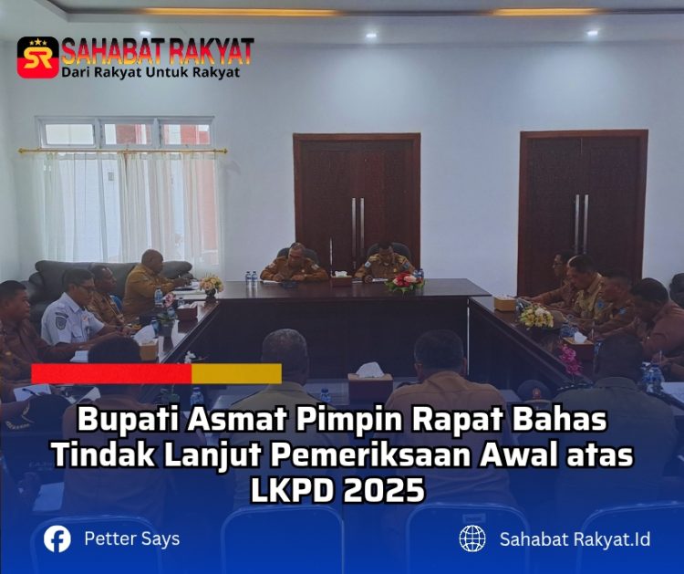 Bupati Asmat Pimpin Rapat Bahas Tindak Lanjut Pemeriksaan Awal atas LKPD 2025