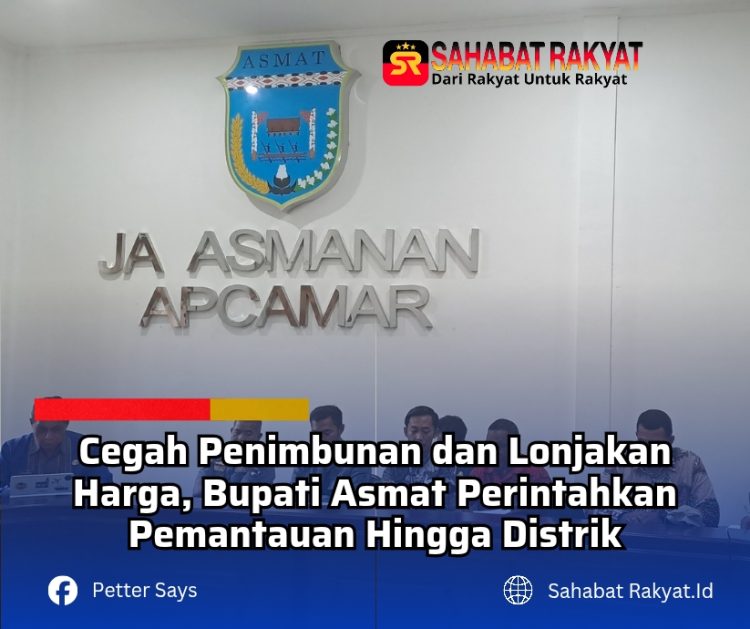 Cegah Penimbunan dan Lonjakan Harga, Bupati Asmat Perintahkan Pemantauan Hingga Distrik