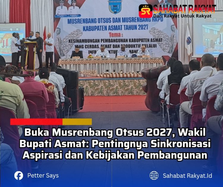 Buka Musrenbang Otsus 2027, Wakil Bupati Asmat: Pentingnya Sinkronisasi Aspirasi dan Kebijakan Pembangunan