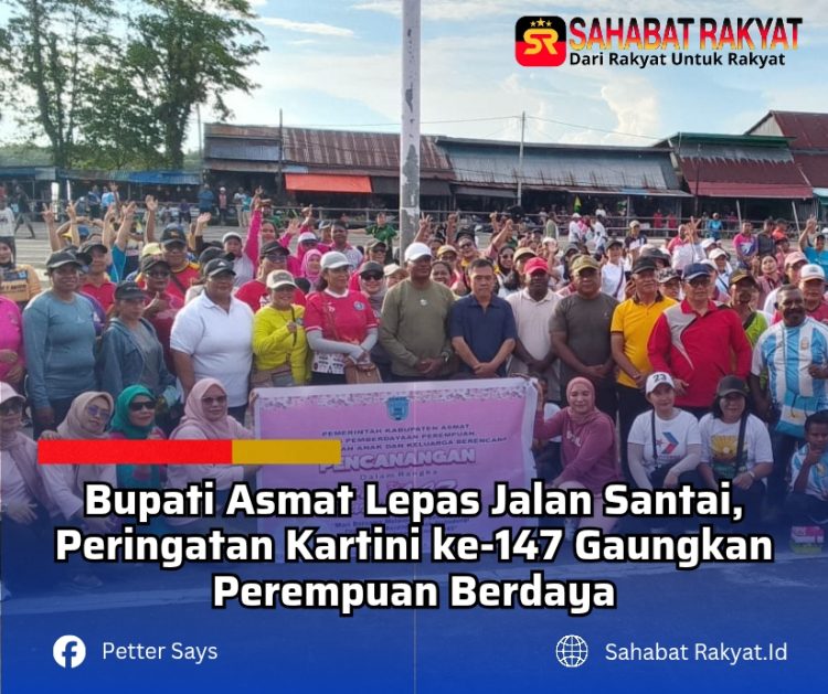 Bupati Asmat Lepas Jalan Santai, Peringatan Kartini ke-147 Gaungkan Perempuan Berdaya