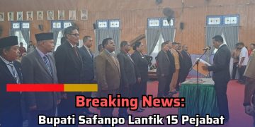Breaking News: Bupati Safanpo Lantik 15 Pejabat Pimpinan Tinggi Pratama Pemkab Asmat