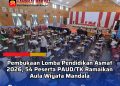 Pembukaan Lomba Pendidikan Asmat 2026, 54 Peserta PAUD/TK Ramaikan Aula Wiyata Mandala