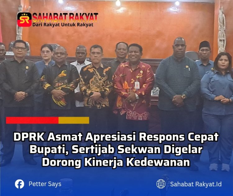 DPRK Asmat Apresiasi Respons Cepat Bupati, Sertijab Sekwan Digelar Dorong Kinerja Kedewanan