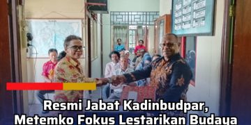 Resmi Jabat Kadinbudpar, Metemko Fokus Lestarikan Budaya dan Genjot Pariwisata Asmat
