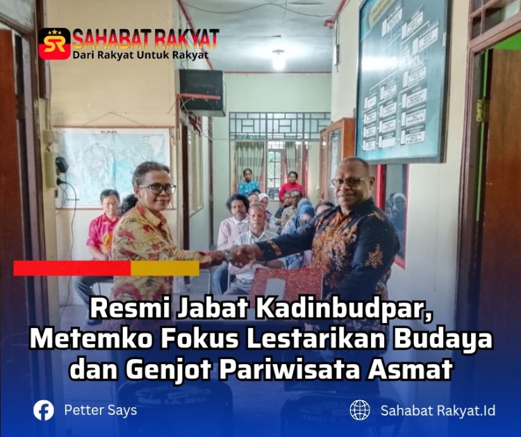 Resmi Jabat Kadinbudpar, Metemko Fokus Lestarikan Budaya dan Genjot Pariwisata Asmat