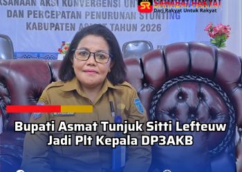 Bupati Asmat Tunjuk Sitti Lefteuw Jadi Plt Kepala DP3AKB