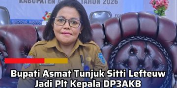 Bupati Asmat Tunjuk Sitti Lefteuw Jadi Plt Kepala DP3AKB
