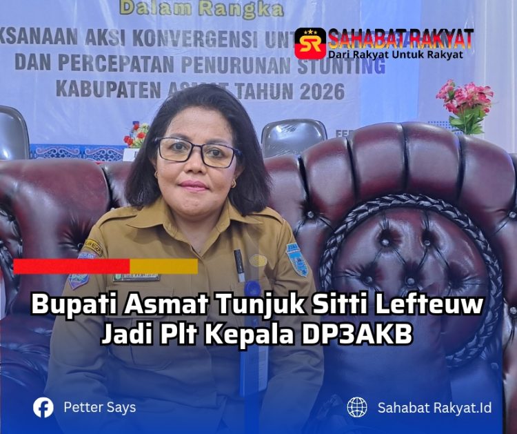 Bupati Asmat Tunjuk Sitti Lefteuw Jadi Plt Kepala DP3AKB