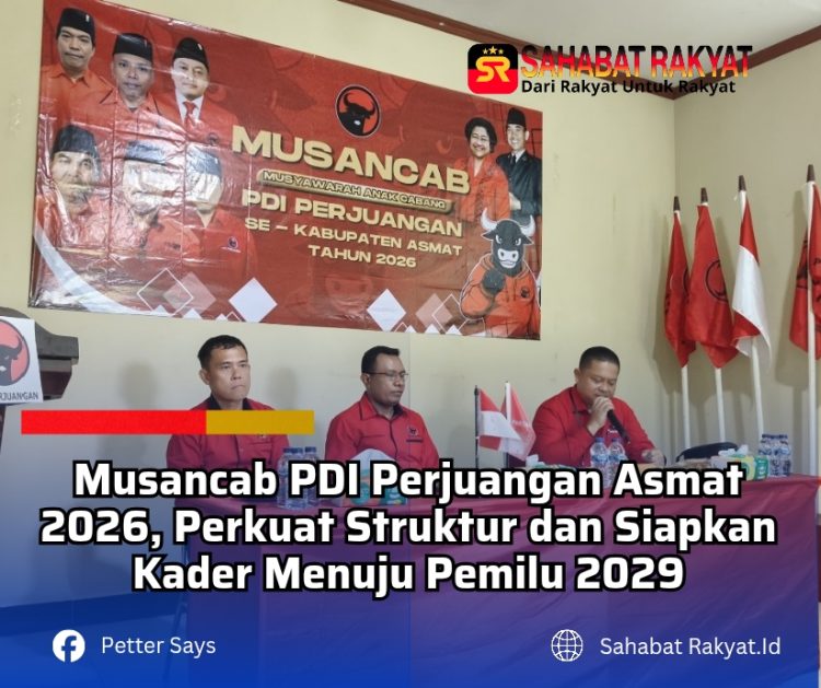 Musancab PDI Perjuangan Asmat 2026, Perkuat Struktur dan Siapkan Kader Menuju Pemilu 2029