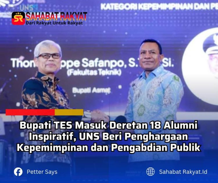 Bupati TES Masuk Deretan 18 Alumni Inspiratif, UNS Beri Penghargaan Kepemimpinan dan Pengabdian Publik